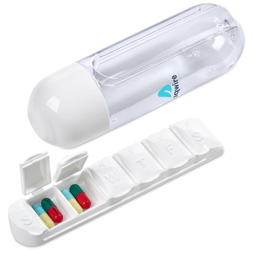 Altitude Vita-Stream Pill Box Plastic Water Bottle - 600ml 5