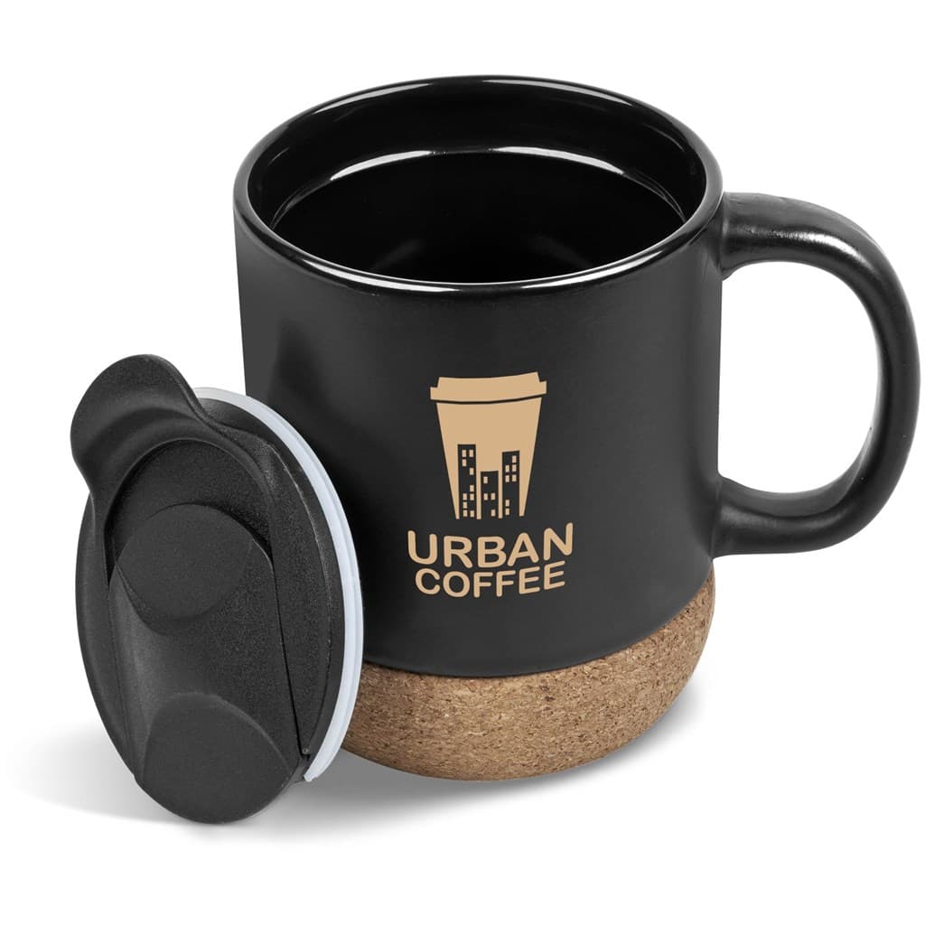 Serendipio Sienna Cork & Ceramic Coffee Mug - 340ml 11