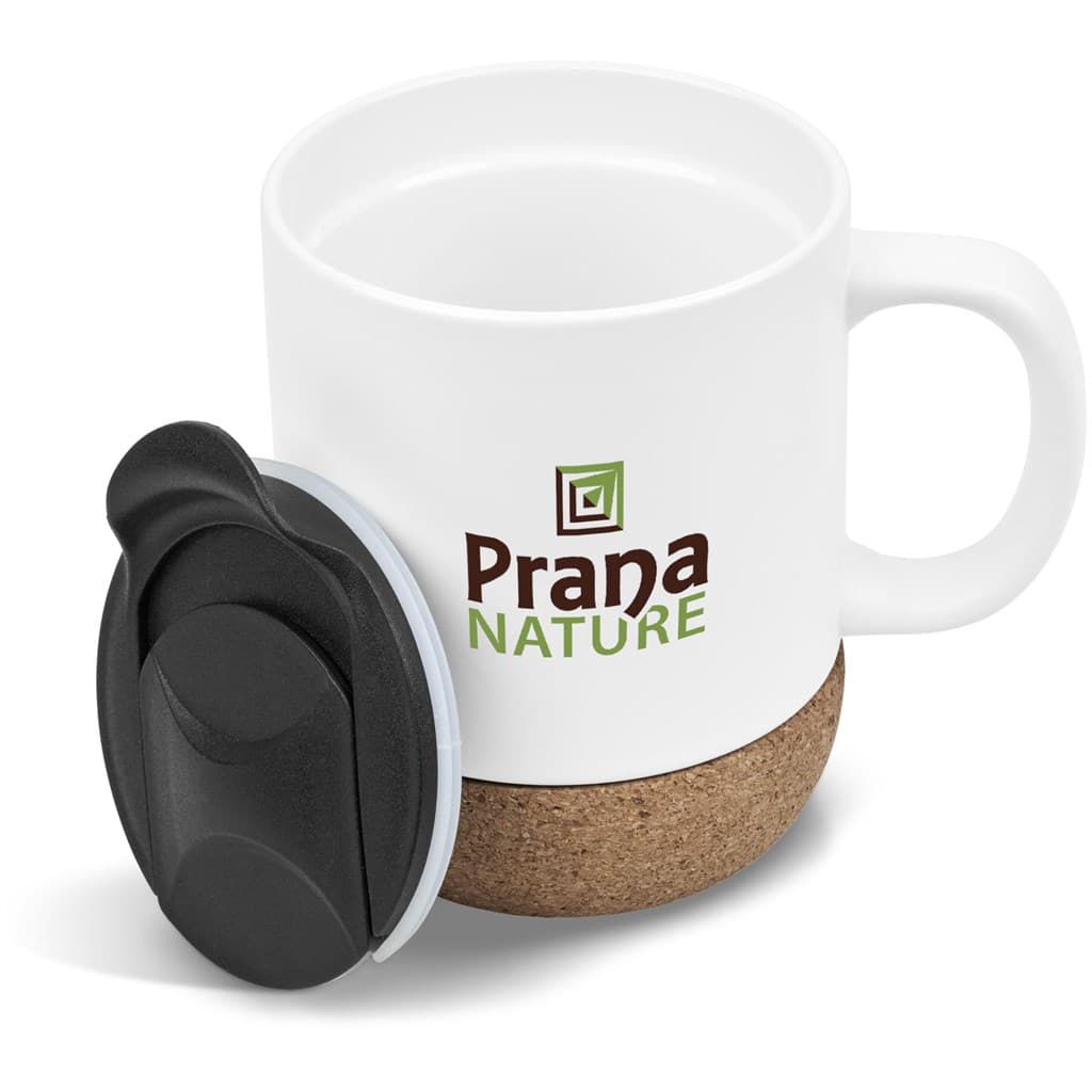 Serendipio Sienna Cork & Ceramic Coffee Mug - 340ml 19