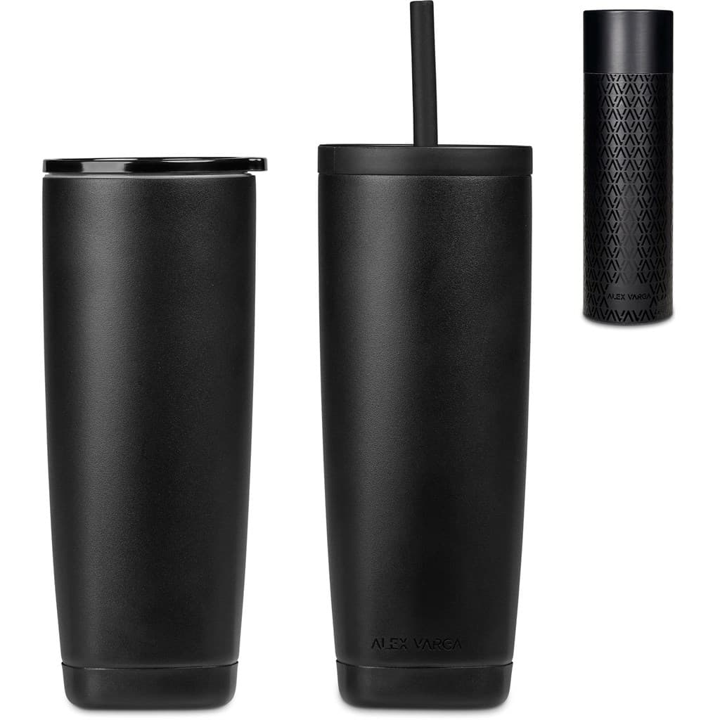Alex Varga Aurelian Stainless Steel 2-in-1 Vacuum Tumbler & Straw 19