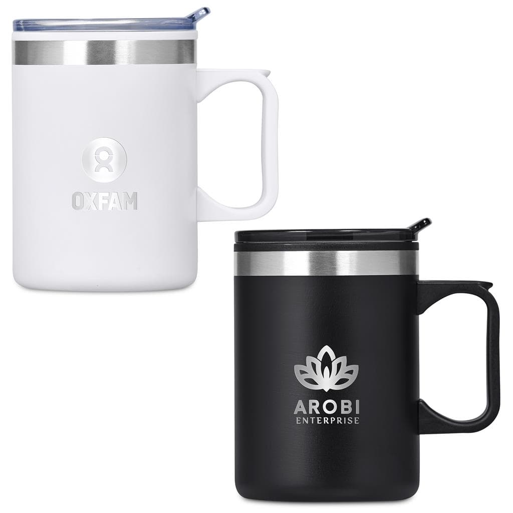 Kooshty Angelo Stainless Steel & Plastic Double-Wall Mug – 360ml 1