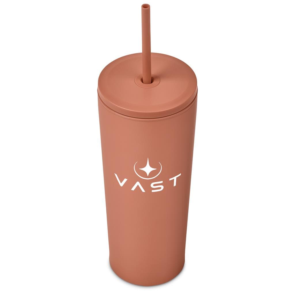 Kooshty Concorde Stainless Steel & Plastic Double-Wall Tumbler & Straw - 720ml 16