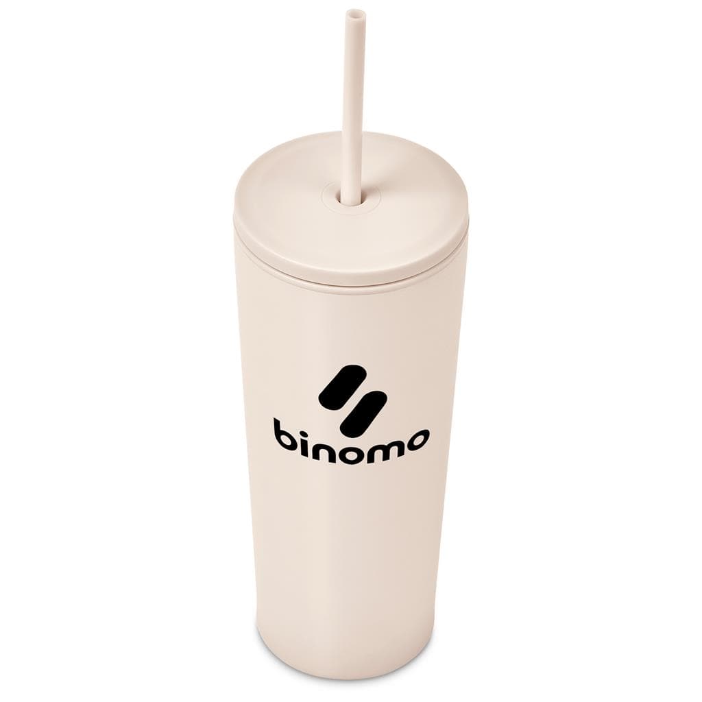 Kooshty Concorde Stainless Steel & Plastic Double-Wall Tumbler & Straw - 720ml 25