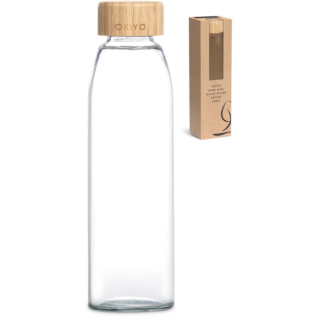 Okiyo Wabi-Sabi Glass Water Bottle - 500ml 14