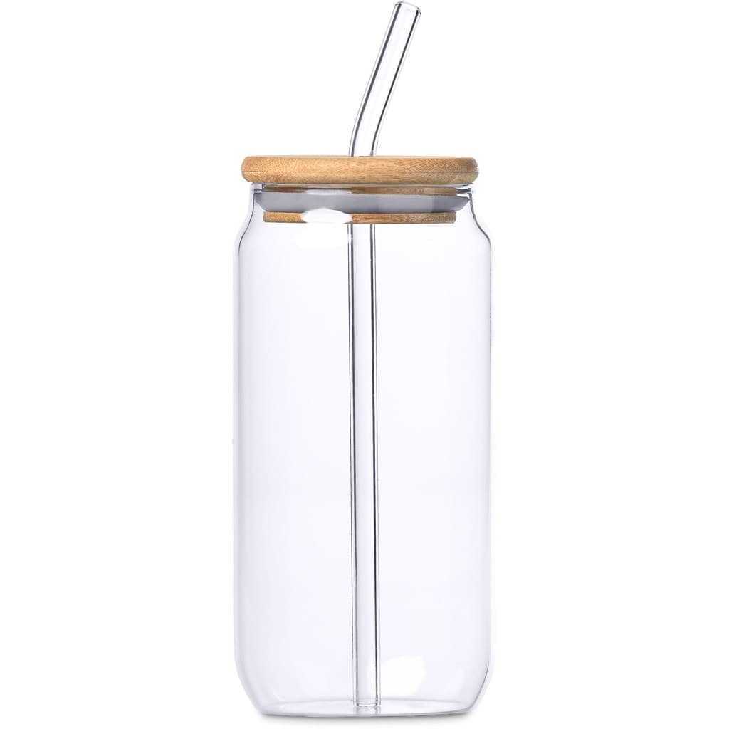 Okiyo Natsu Glass & Bamboo Tumbler & Straw - 500ml 3
