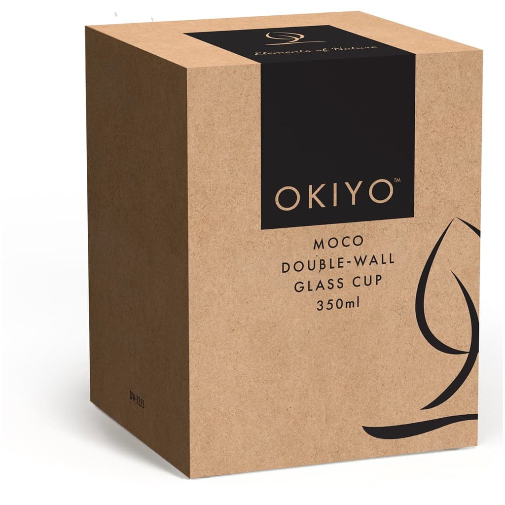 Okiyo Moco Glass & Bamboo Double-Wall Cup - 350ml 18