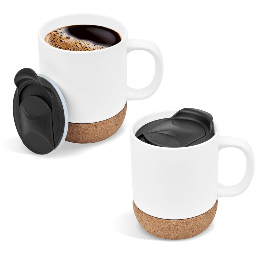 Serendipio Sienna Cork & Ceramic Sublimation Coffee Mug - 340ml 4