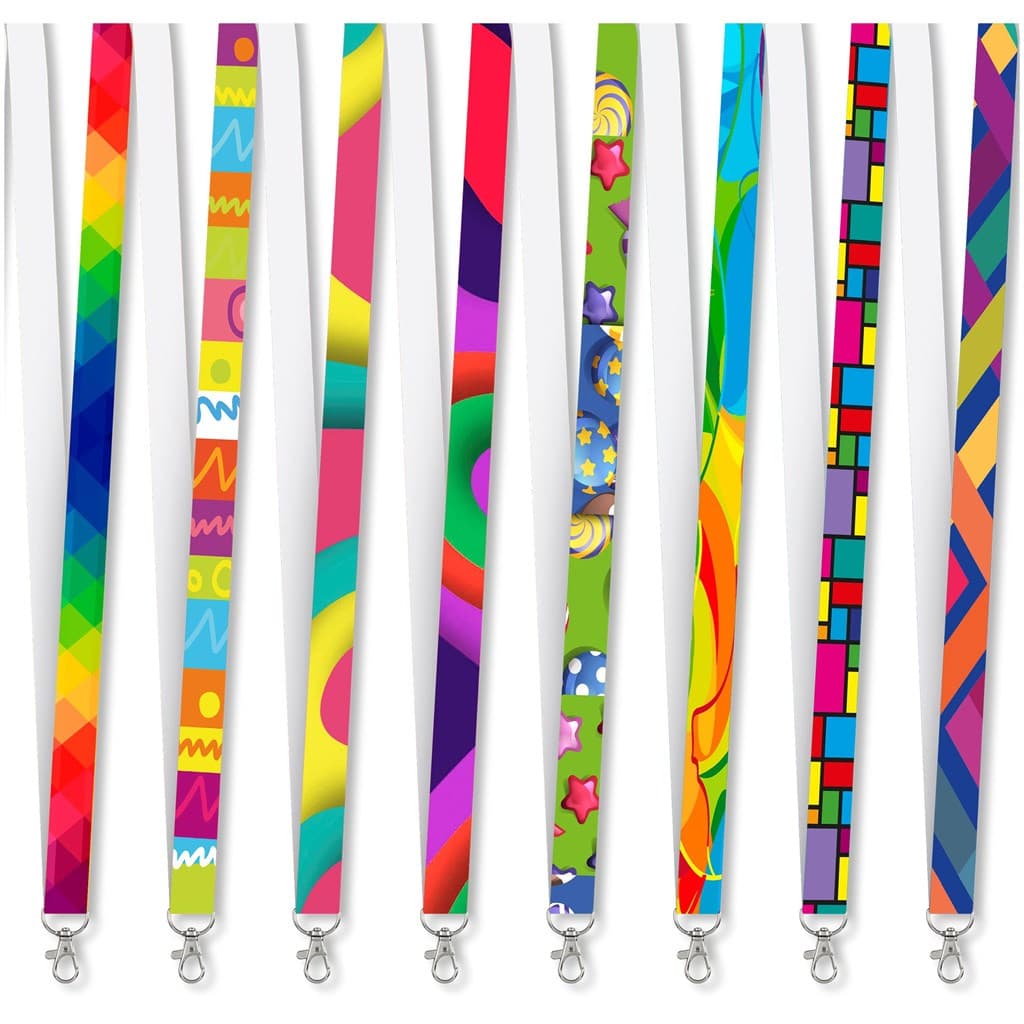 Altitude Snap Hook Clip Single-Sided Sublimation Satin Lanyard 1