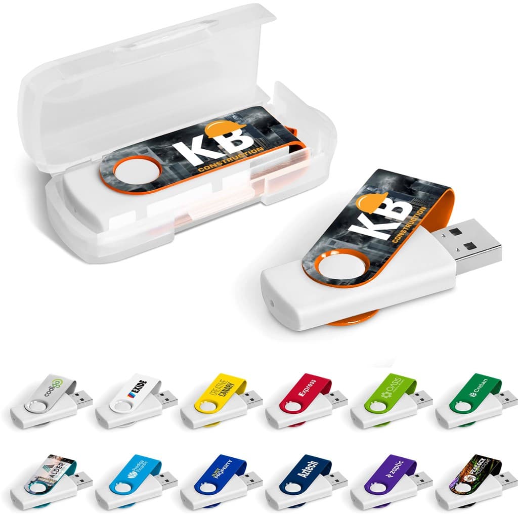 Axis Gyro White Flash Drive - 32GB 1