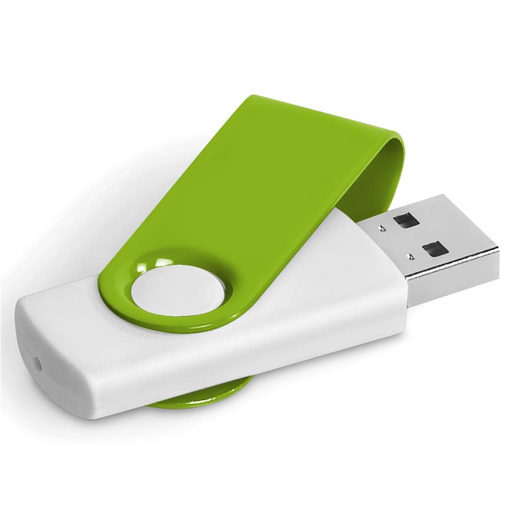 Axis Gyro White Flash Drive - 32GB 14