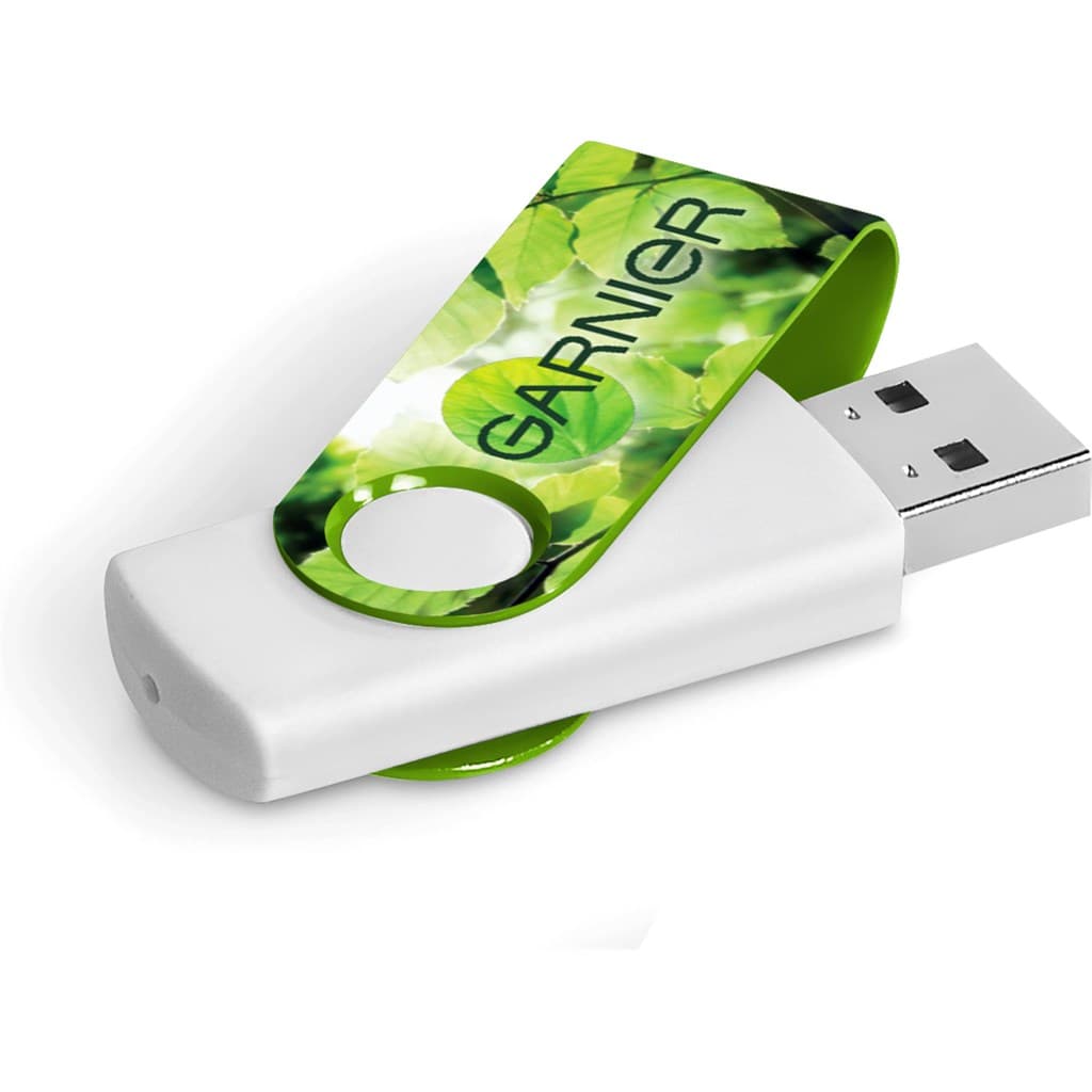 Axis Gyro White Flash Drive - 32GB 13