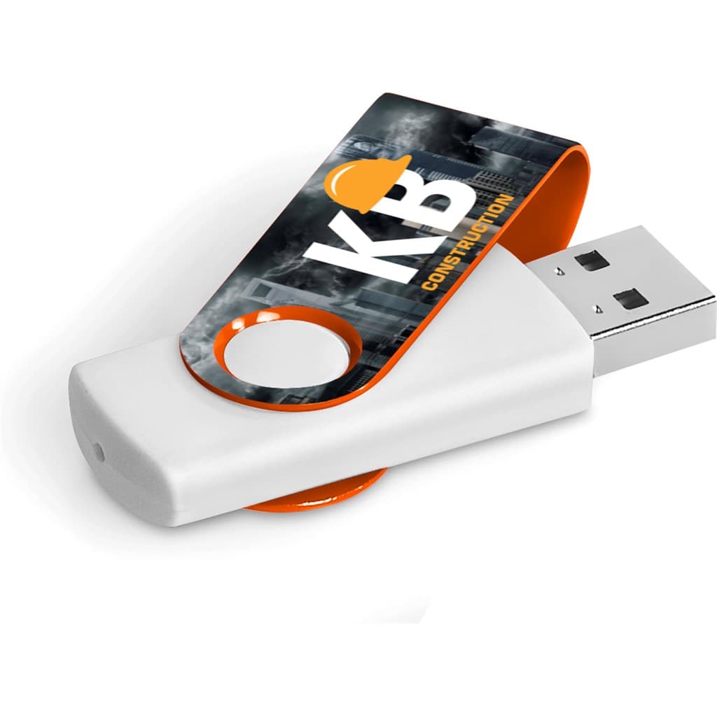 Axis Gyro White Flash Drive - 32GB 17