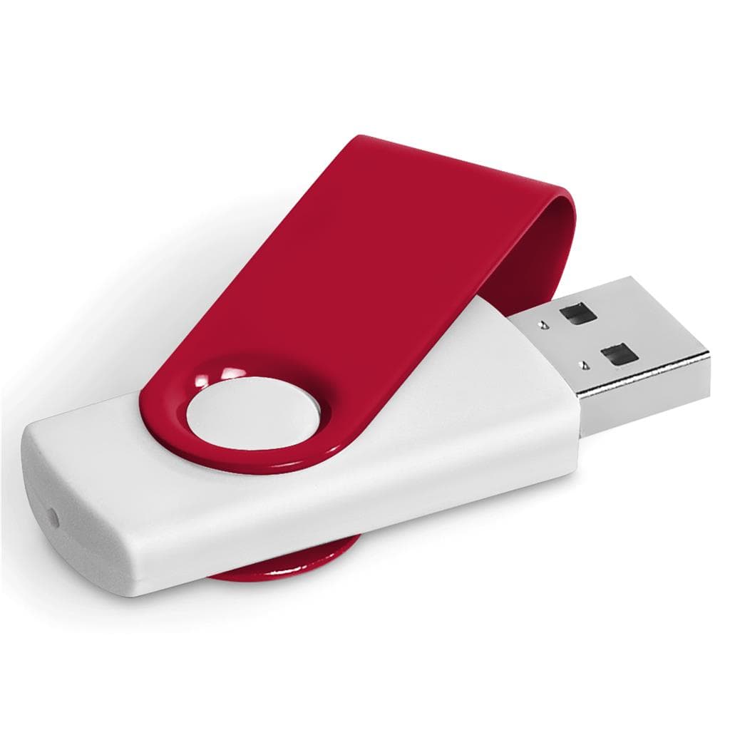 Axis Gyro White Flash Drive - 32GB 24