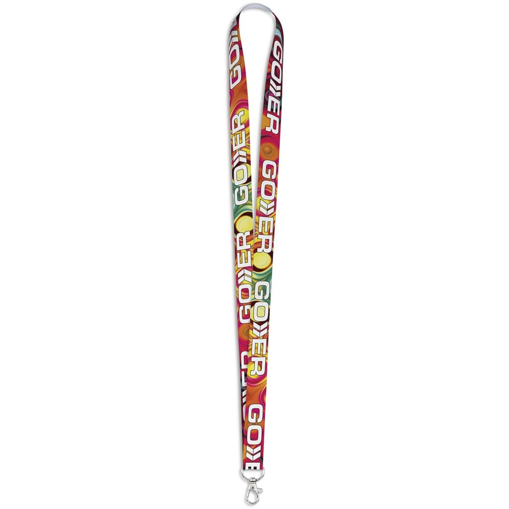 Altitude Snap Hook Clip Double-Sided Sublimation Petersham Lanyard 2