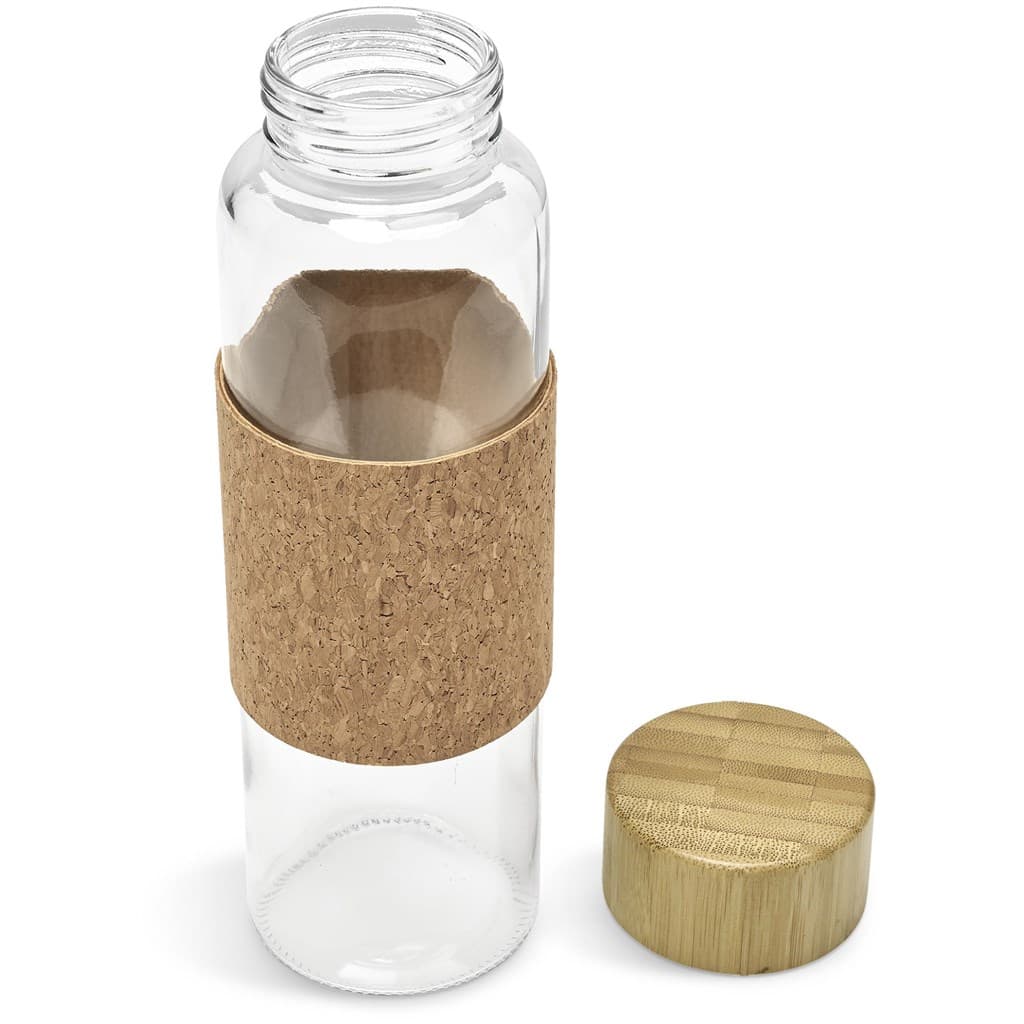 Kooshty Clear Bamboost Glass Water Bottle - 700ml 5