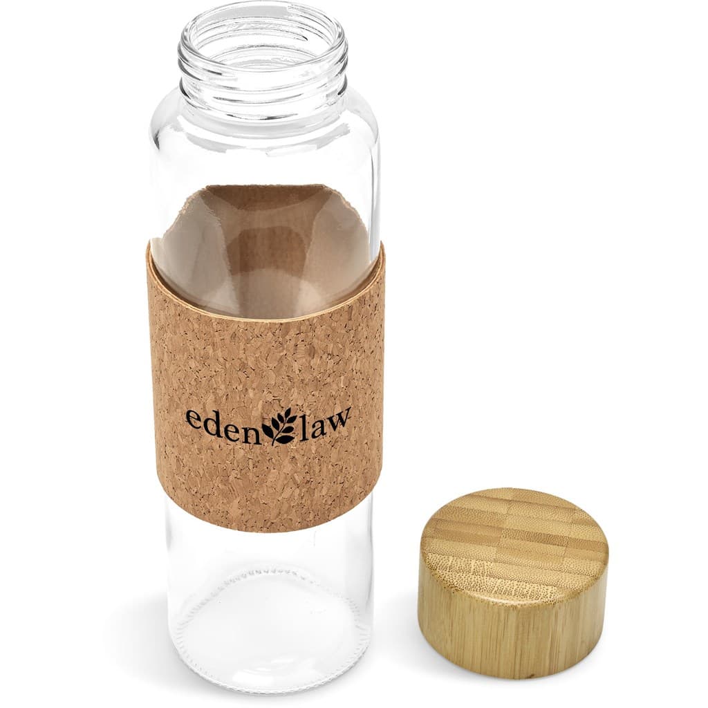 Kooshty Clear Bamboost Glass Water Bottle - 700ml 4