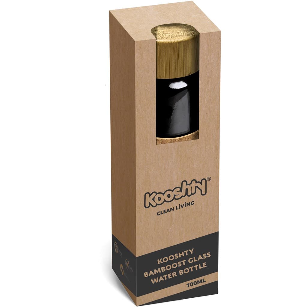 Kooshty Clear Bamboost Glass Water Bottle - 700ml 8