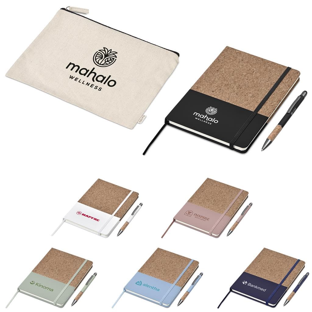 Okiyo Denki Cork Notebook & Pen Set 1