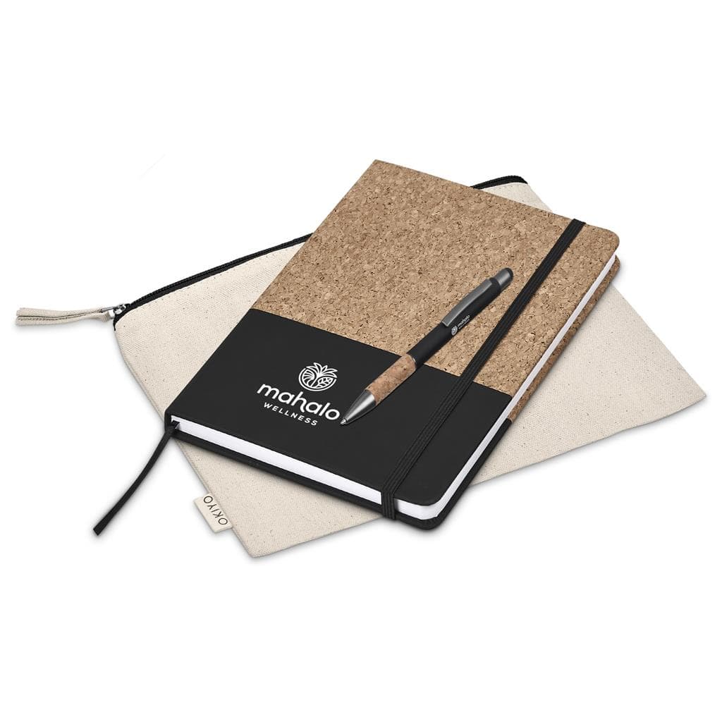 Okiyo Denki Cork Notebook & Pen Set 9
