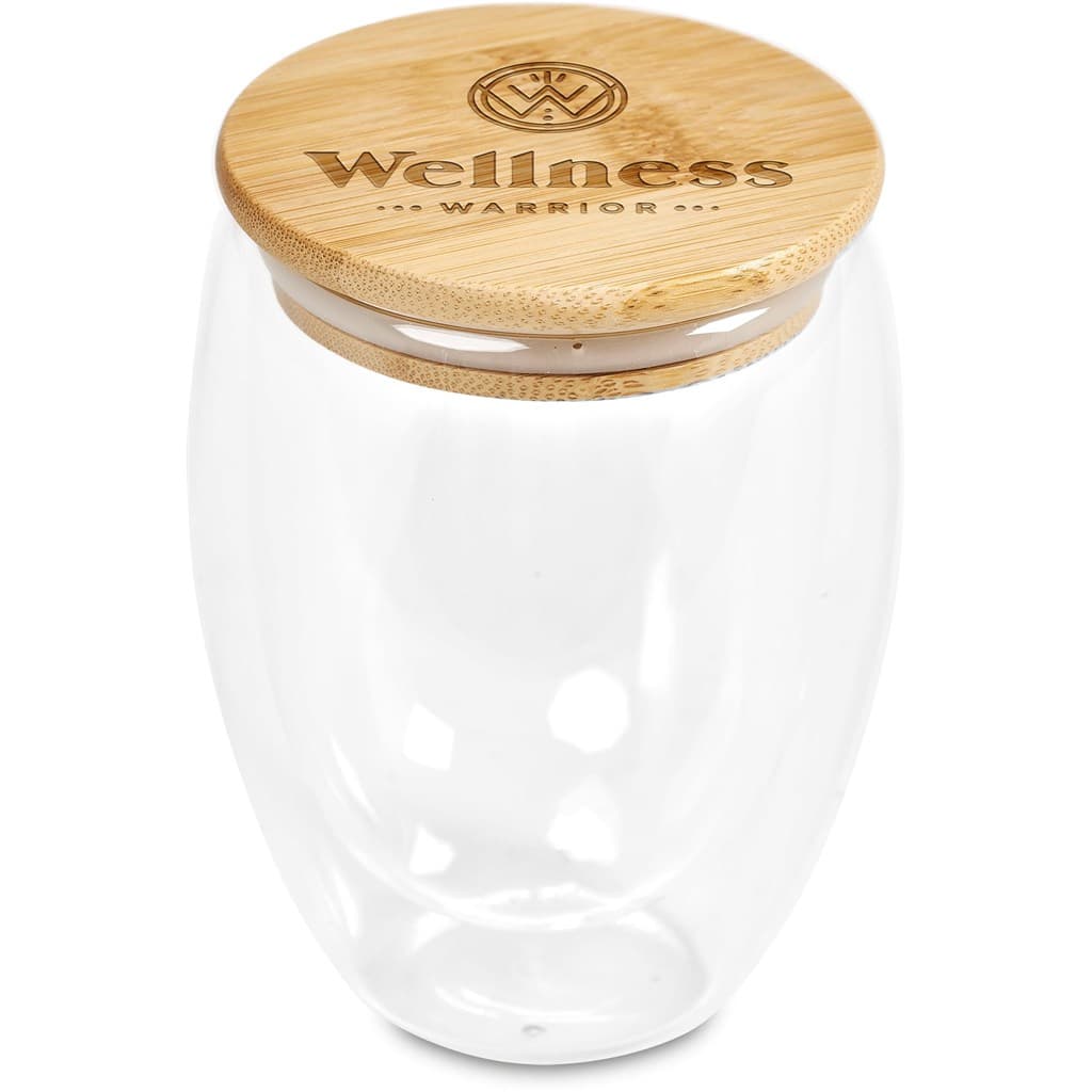 Okiyo Aibo Glass & Bamboo Coffee Set 5