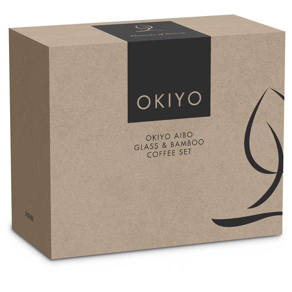 Okiyo Aibo Glass & Bamboo Coffee Set 11