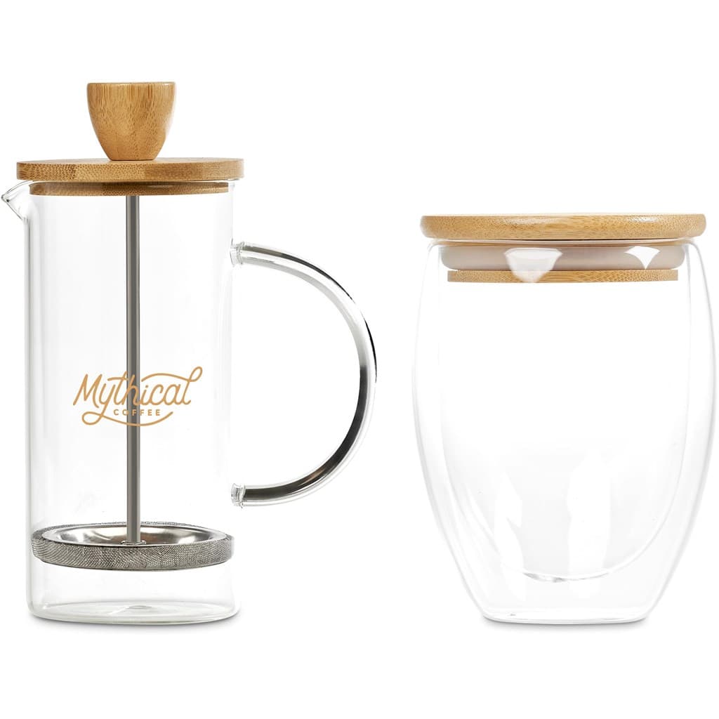 Okiyo Aibo Glass & Bamboo Coffee Set 19