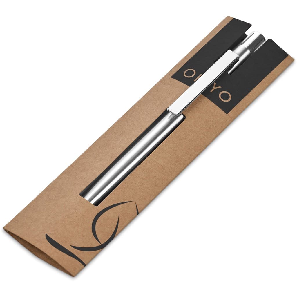 Okiyo Mio Recycled Stainless Steel Ball Pen 3