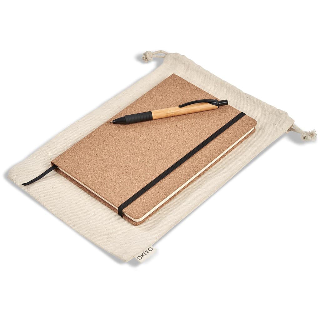 Okiyo Noto Cork & Bamboo Notebook & Pen Set 5