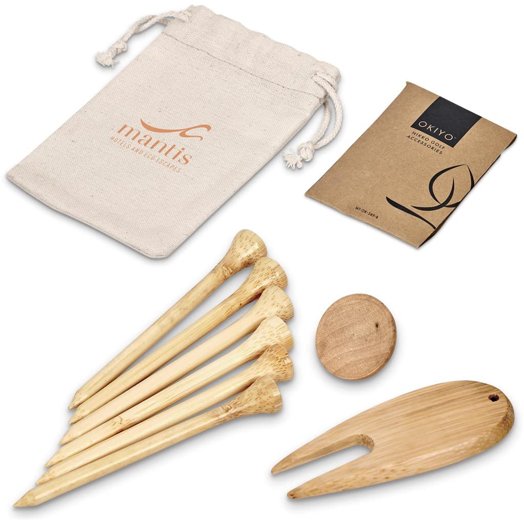 Okiyo Nikko Bamboo Golf Accessories Set 1