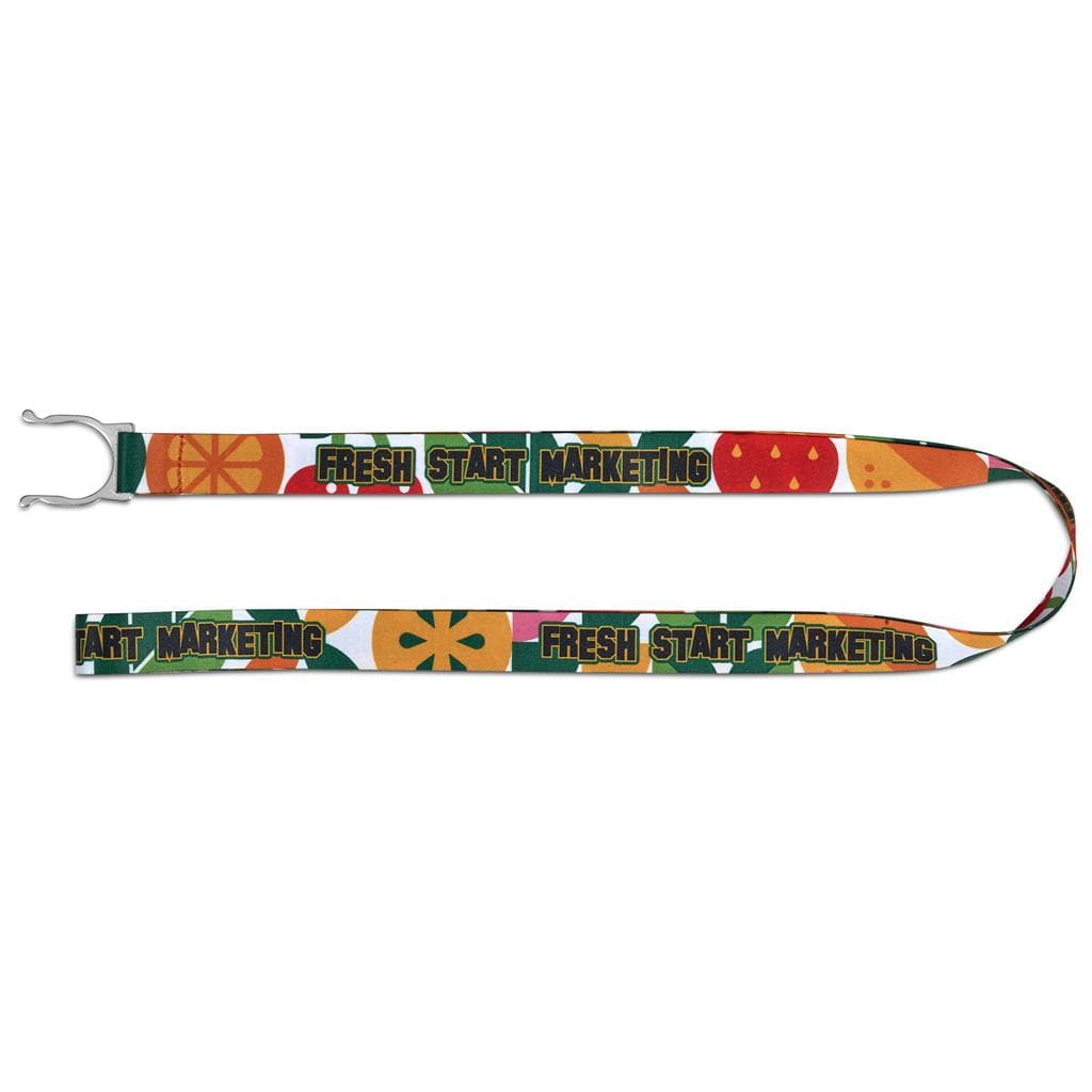 Altitude Aqua Crossbody Double-Sided Sublimated Satin Bottle Lanyard 7
