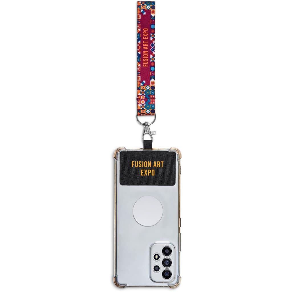 Altitude Rambler Single-Sided Sublimated Satin Wrist Phone Strap 31