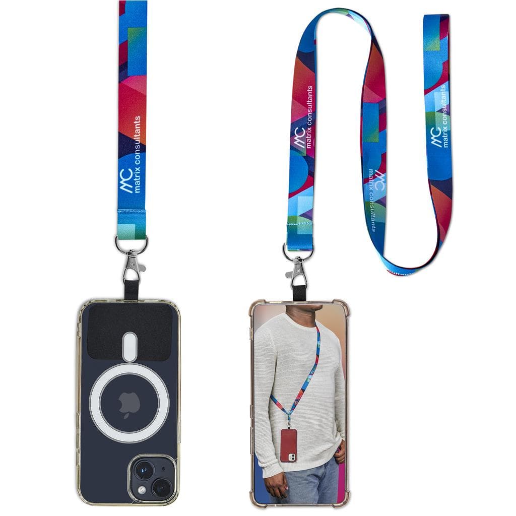 Altitude Turaco Double-Sided Sublimated Satin Crossbody Phone Strap 1