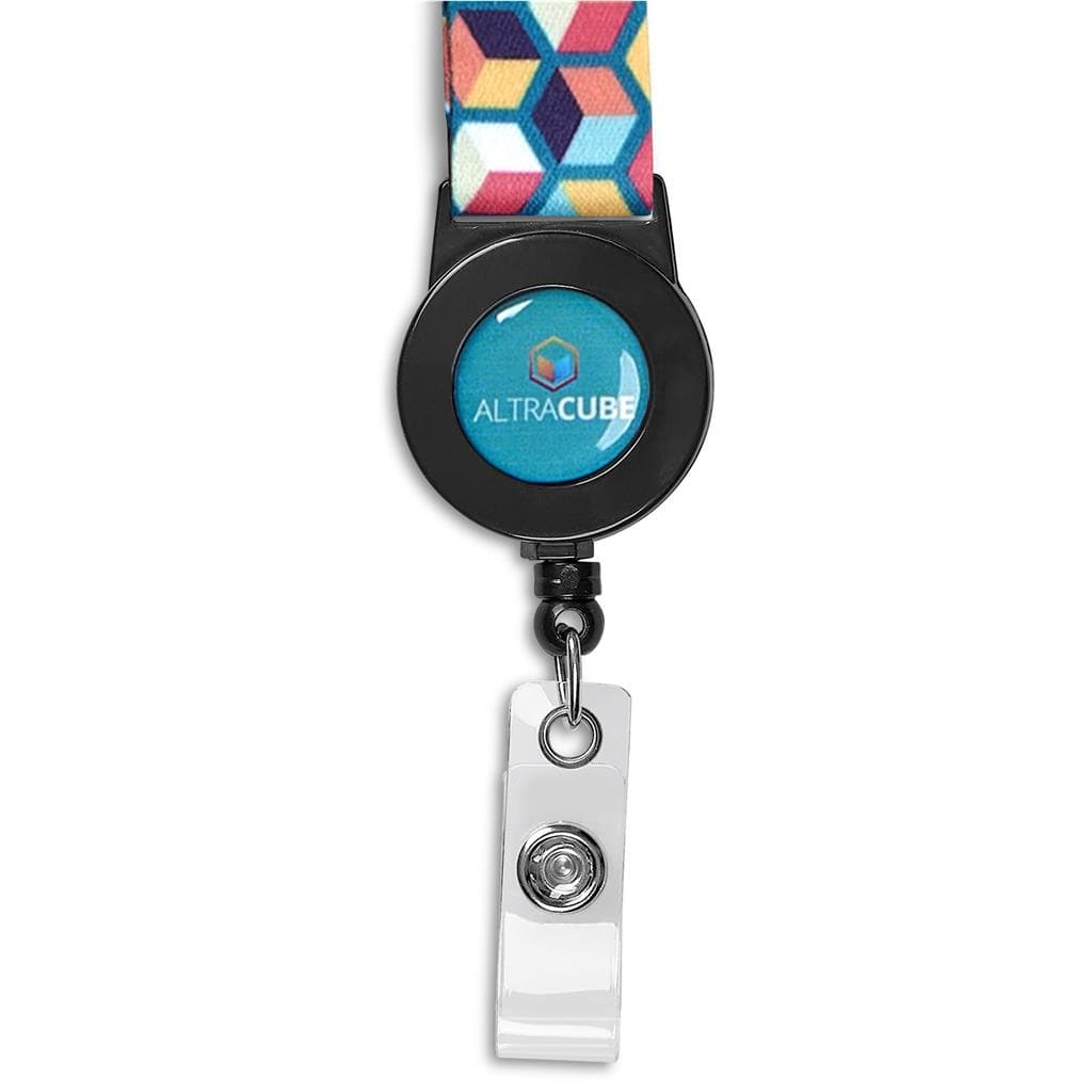 Altitude Badge Reel Single-Sided Sublimated Satin Lanyard 13
