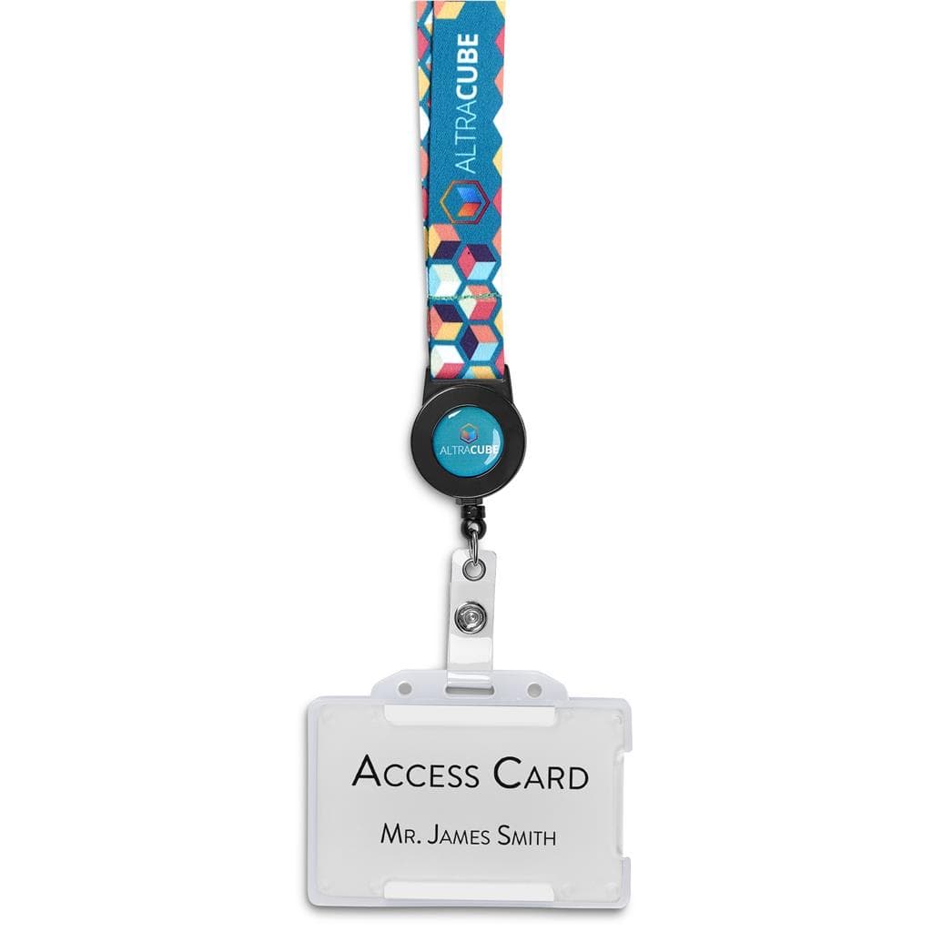 Altitude Badge Reel Single-Sided Sublimated Satin Lanyard 4