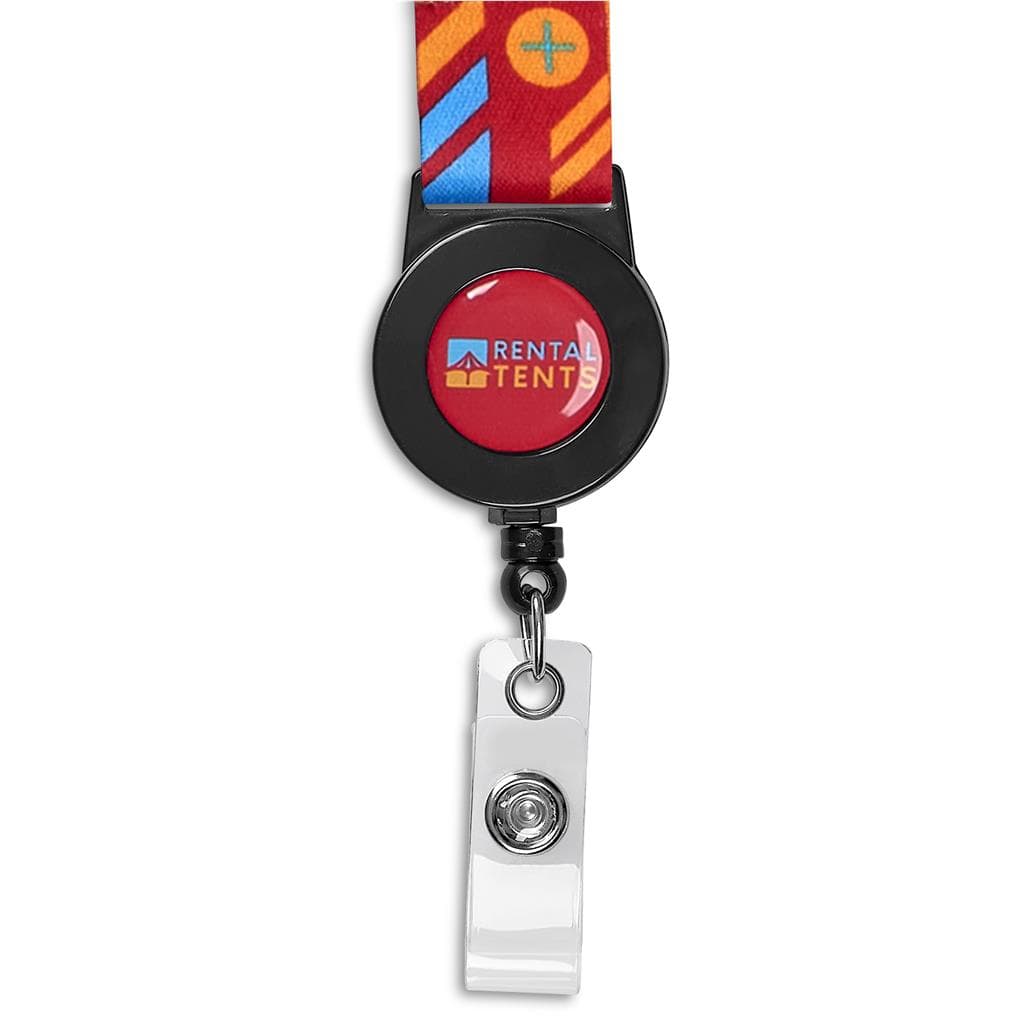 Altitude Badge Reel Single-Sided Sublimated Satin Lanyard 2