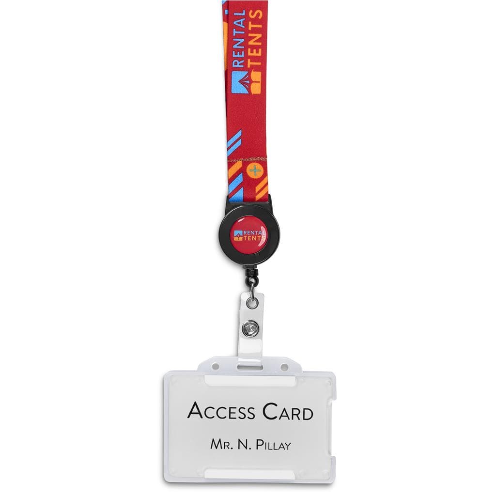 Altitude Badge Reel Single-Sided Sublimated Satin Lanyard 3