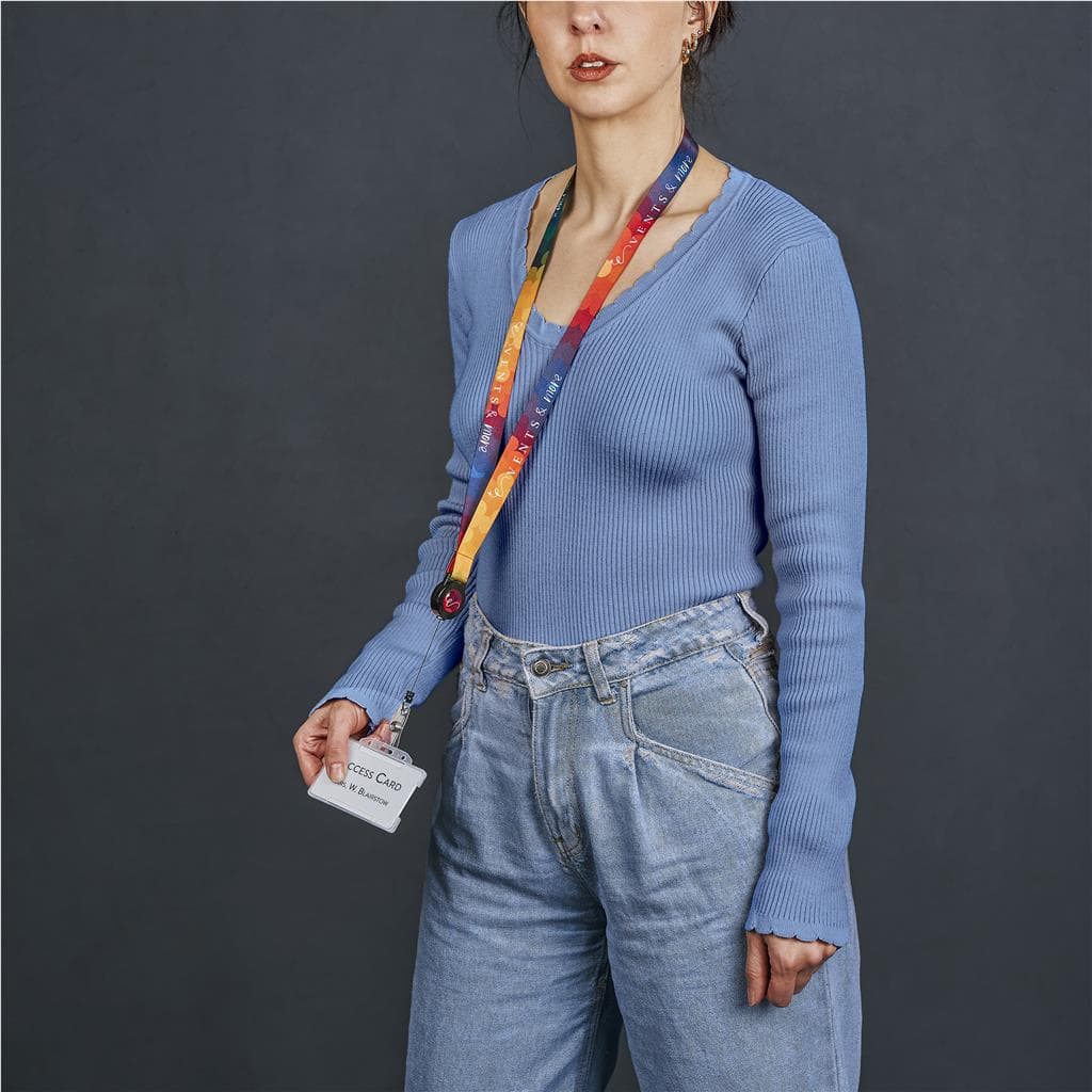 Altitude Badge Reel Double-Sided Sublimated Satin Lanyard 15