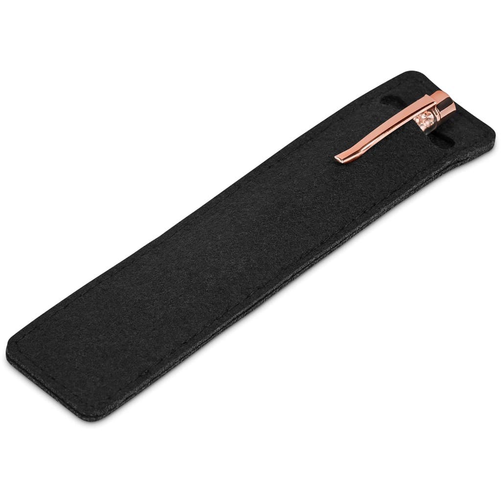 Hailey Ball Pen In Felt Pouch 3