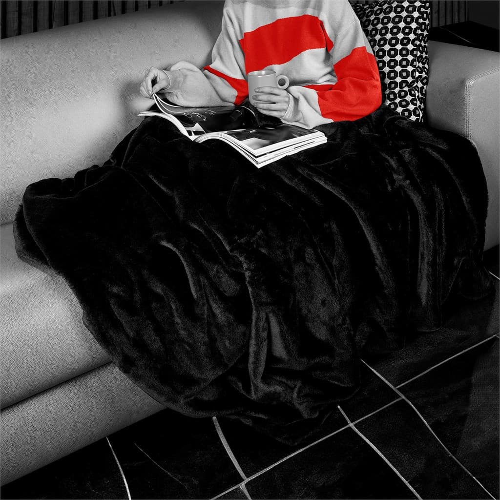 Alex Varga Palazzo Faux Fur Fleece Blanket 4