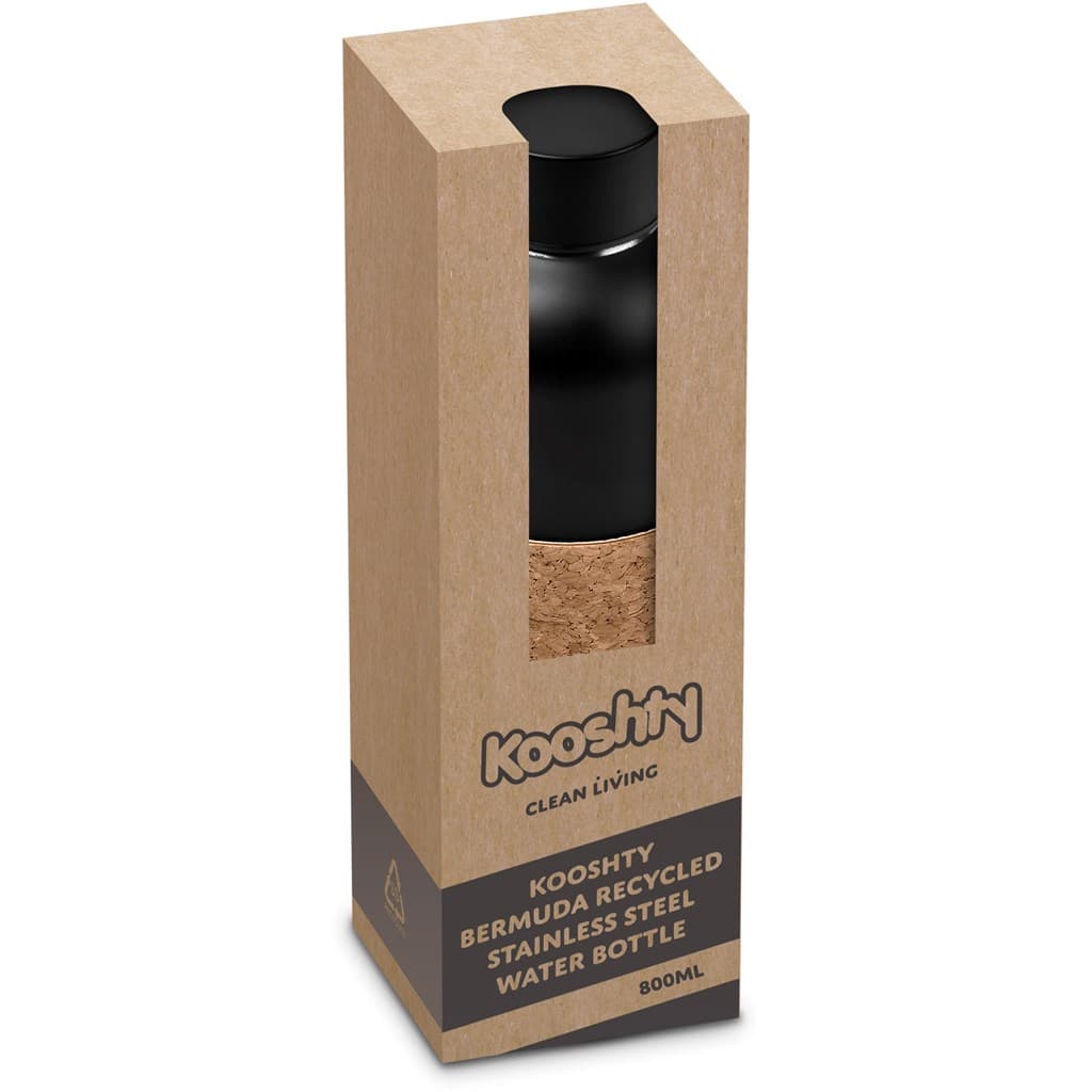 Kooshty Bermuda Kork Recycled Stainless Steel Water Bottle - 800ml 3