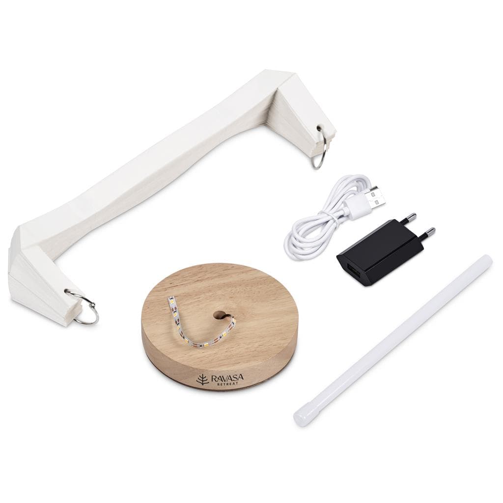 Okiyo Masumi Wood & Paper LED Lamp 15