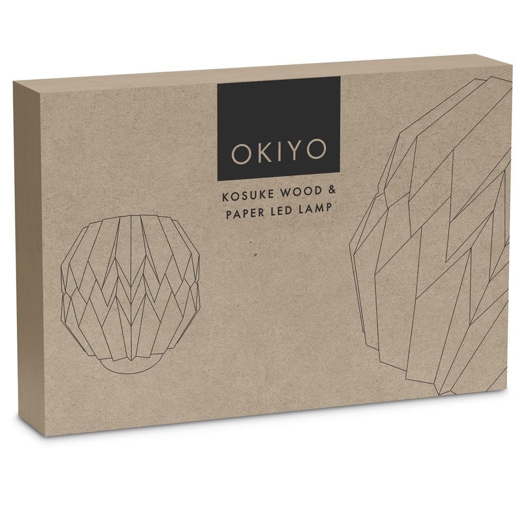 Okiyo Kosuke Wood & Paper LED Lamp 2