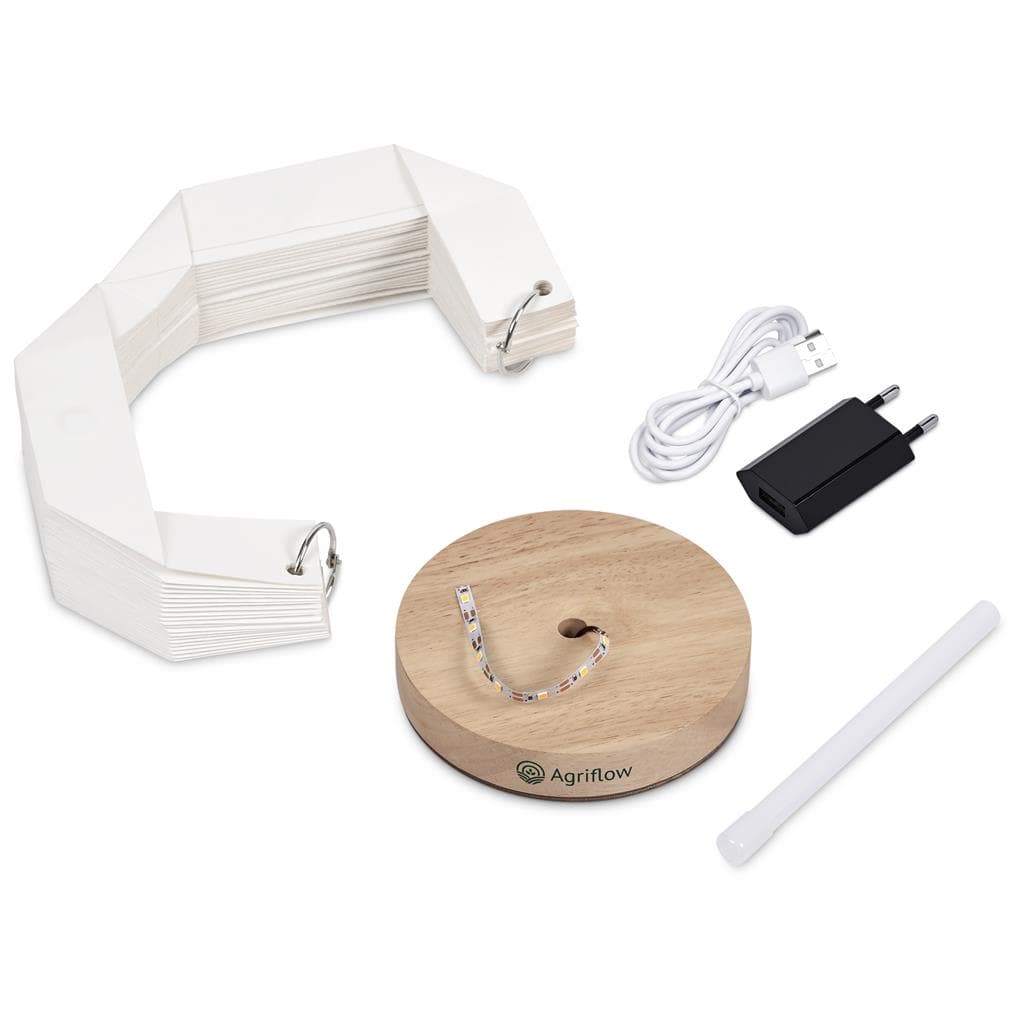 Okiyo Kosuke Wood & Paper LED Lamp 7