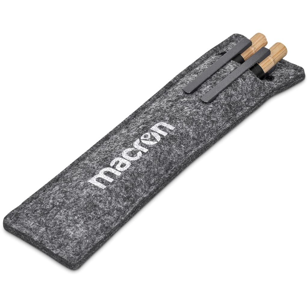 Okiyo Mimo Recycled Aluminum Ball Pen & Pencil Set 5