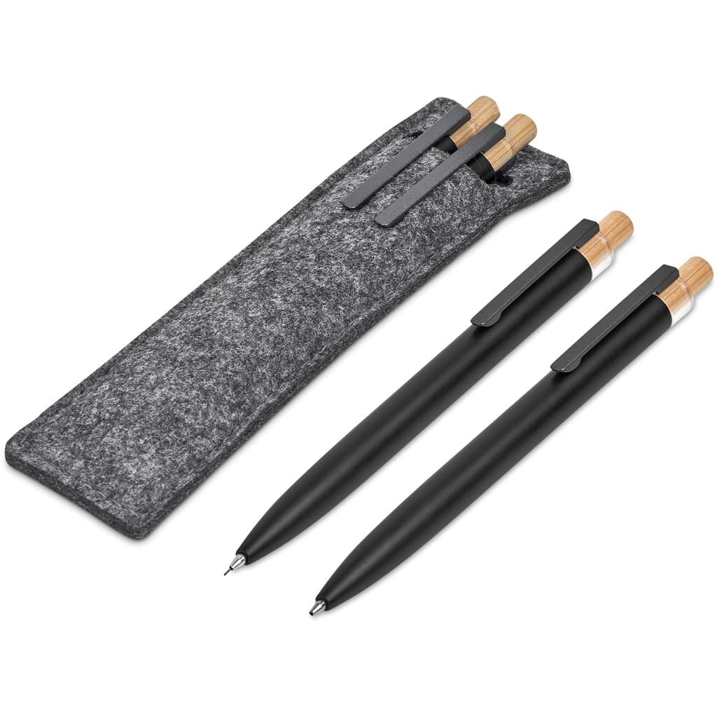 Okiyo Mimo Recycled Aluminum Ball Pen & Pencil Set 9