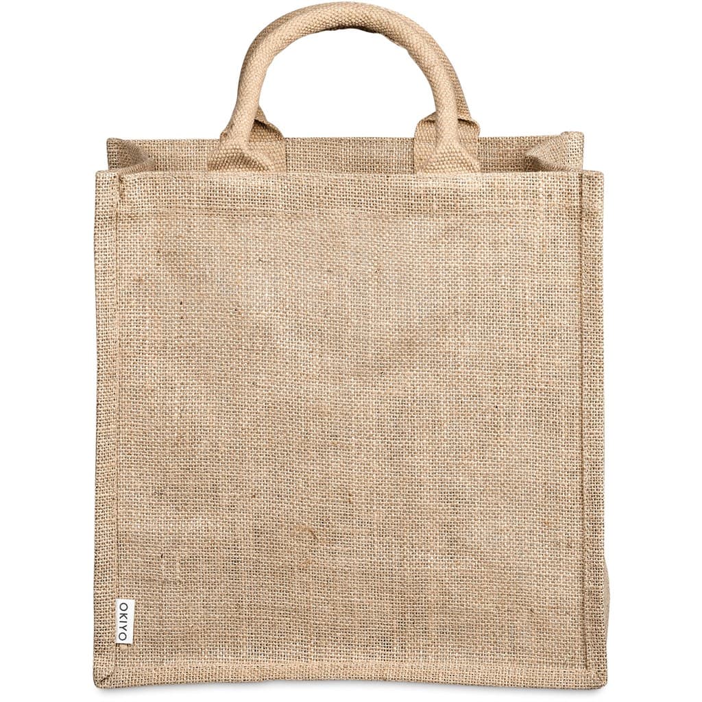 Okiyo Nuri Sublimated Pocket Jute Tote 3