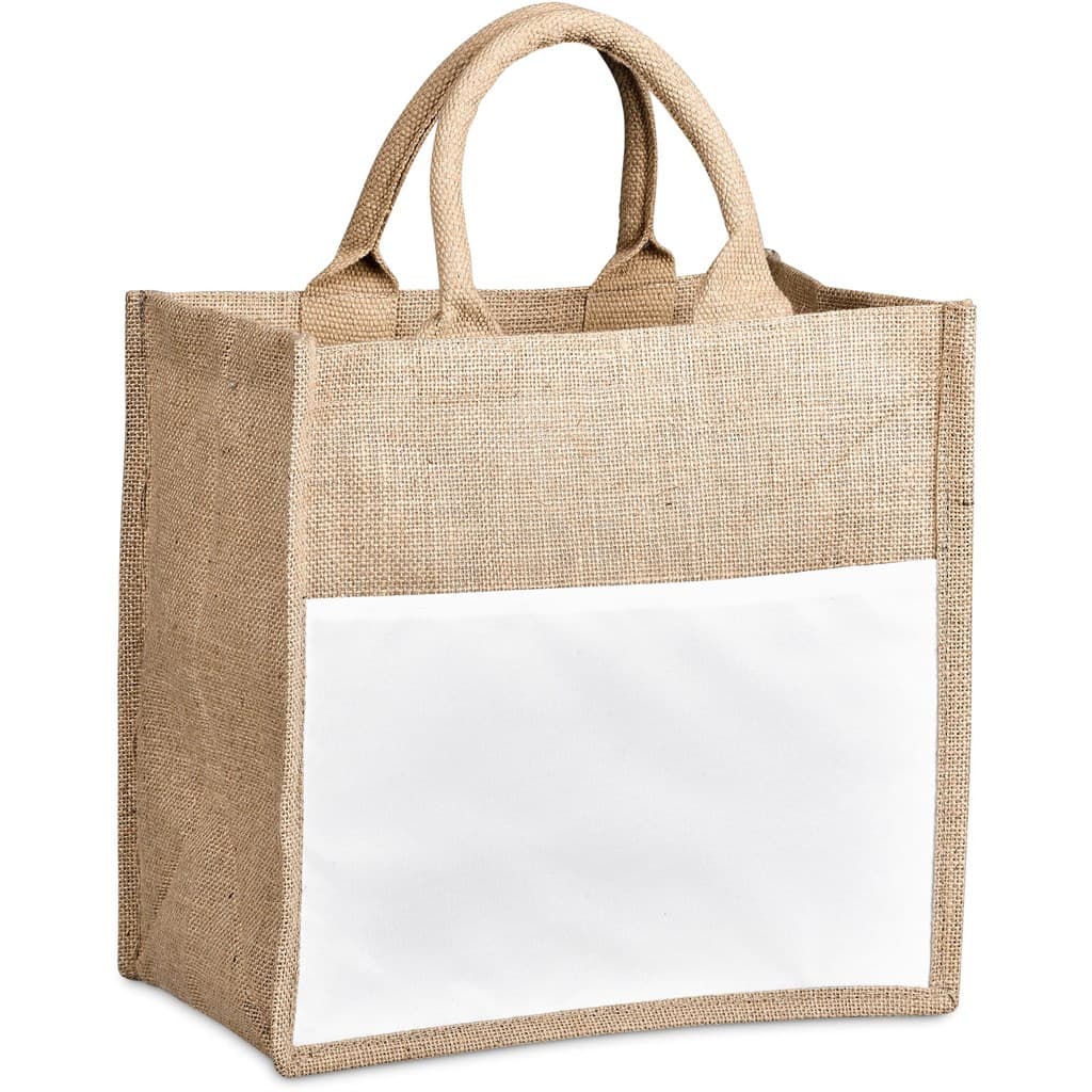 Okiyo Nuri Sublimated Pocket Jute Tote 2