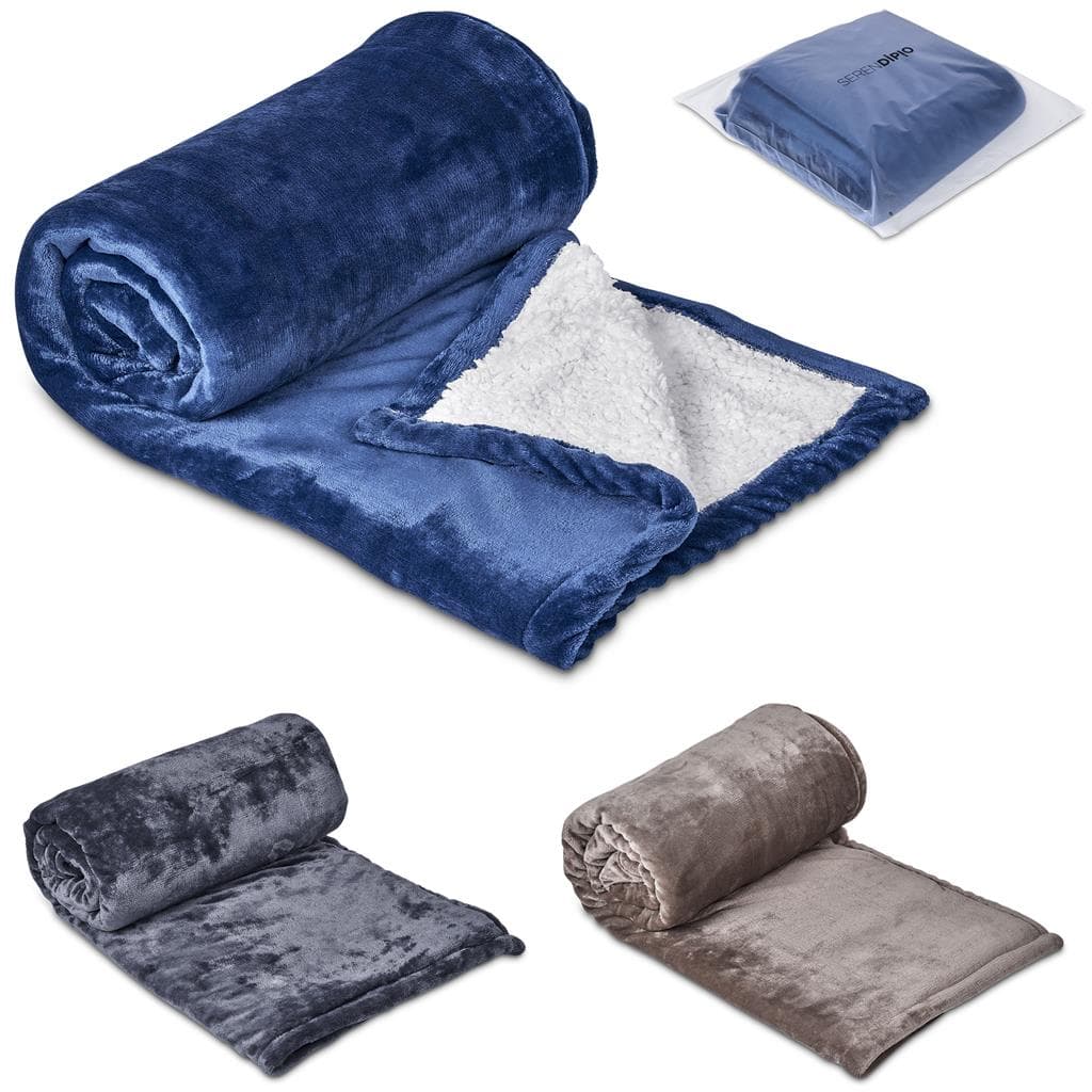 Serendipio Glacial Sherpa Fleece Blanket 2