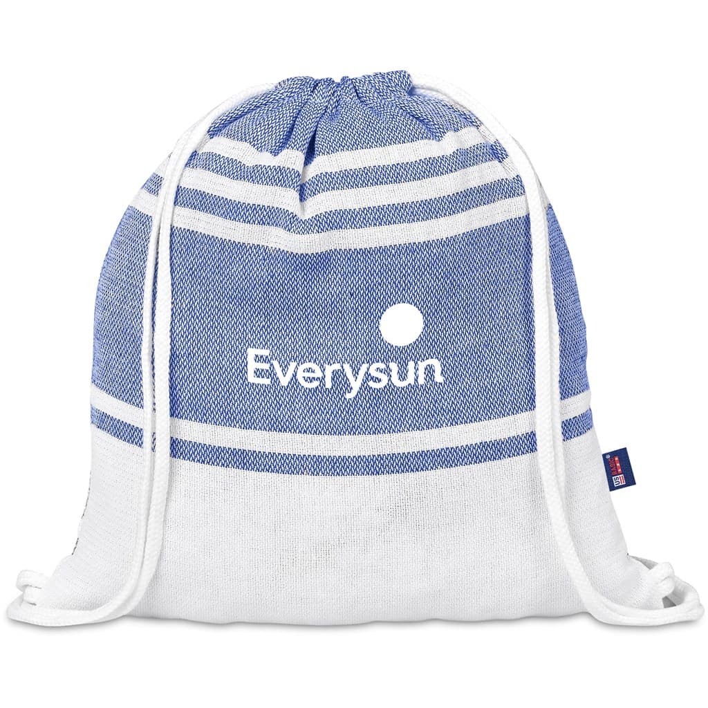 US Basic Santa Cruz Cotton-Rich Beach Towel & Drawstring Bag 13