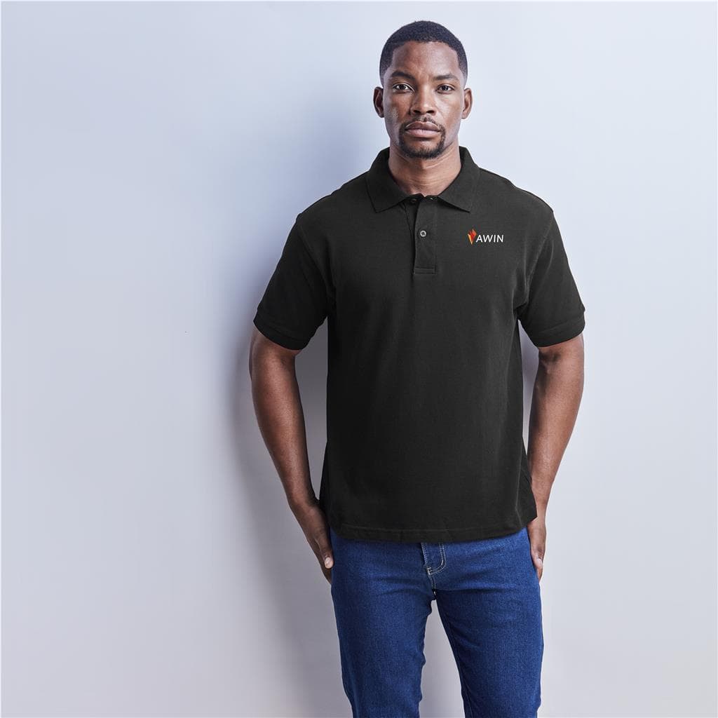 Mens Crest Golf Shirt 1